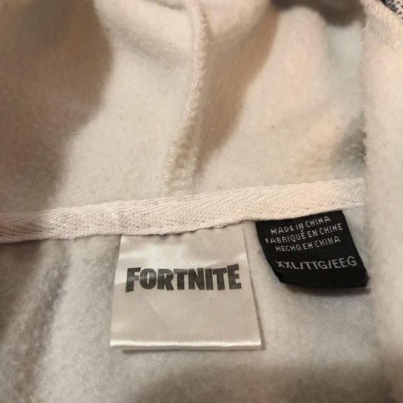 FORTNITE Boys XL Skeleton Hoodie Jacket Full Zip Skull Trooper Face Mask… - Picture 7 of 7